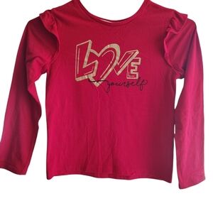 Red Love Yourself Kids Shirt